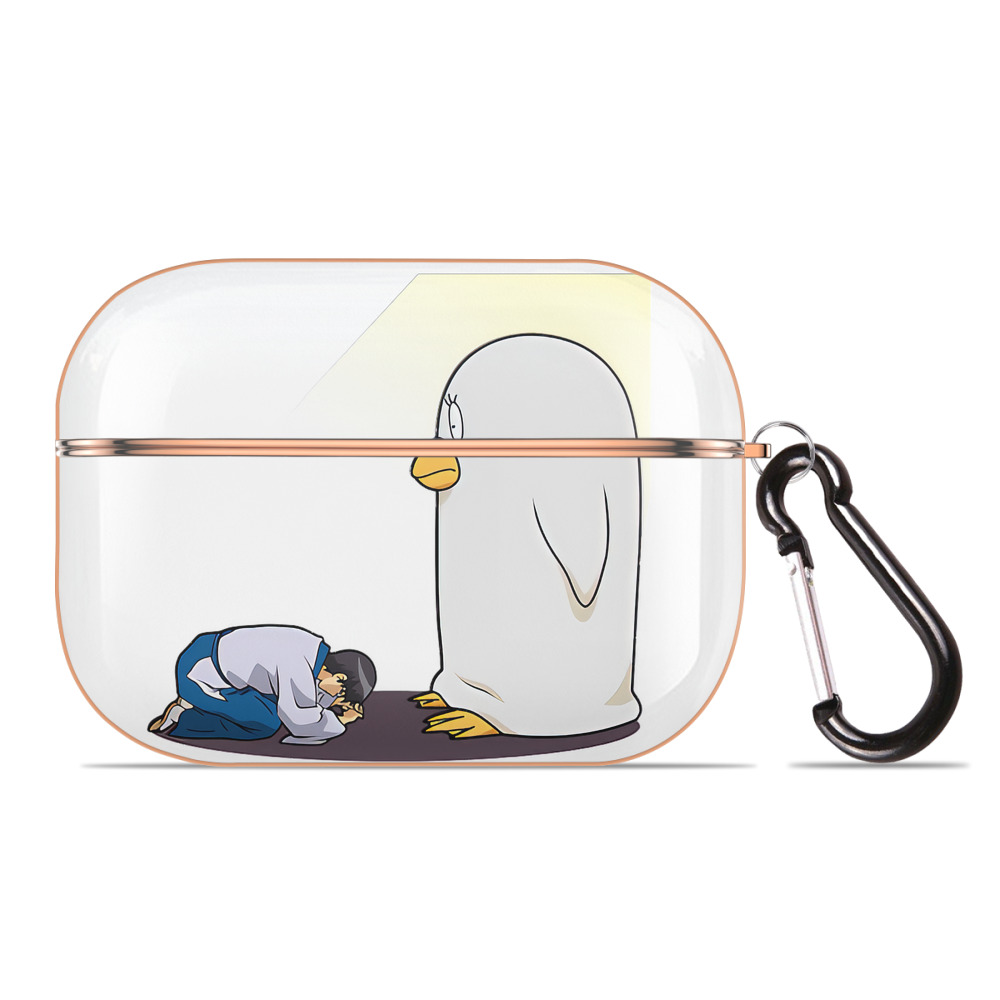 （画像用） ぎんたま 坂田銀時（さかたぎんとき） 神楽 志村新八（しむら しんぱち） GINTAMA Sakata Gintoki Kagura Shimura Shinpachi 【AirPods Pro用】ハードシェル保護ケース｜耐衝撃・防指紋・カラビナ付き商品仕様