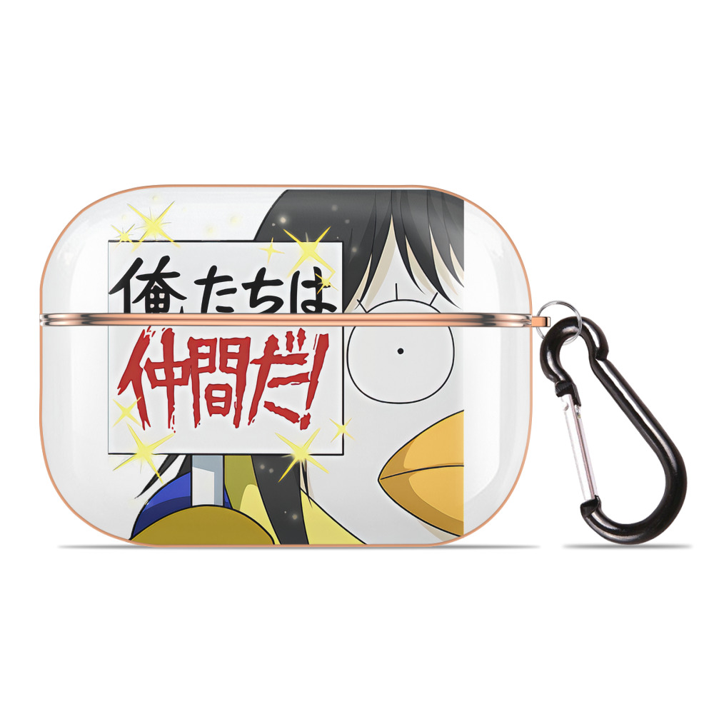 （画像用） ぎんたま 坂田銀時（さかたぎんとき） 神楽 志村新八（しむら しんぱち） GINTAMA Sakata Gintoki Kagura Shimura Shinpachi 【AirPods Pro用】ハードシェル保護ケース｜耐衝撃・防指紋・カラビナ付き商品仕様
