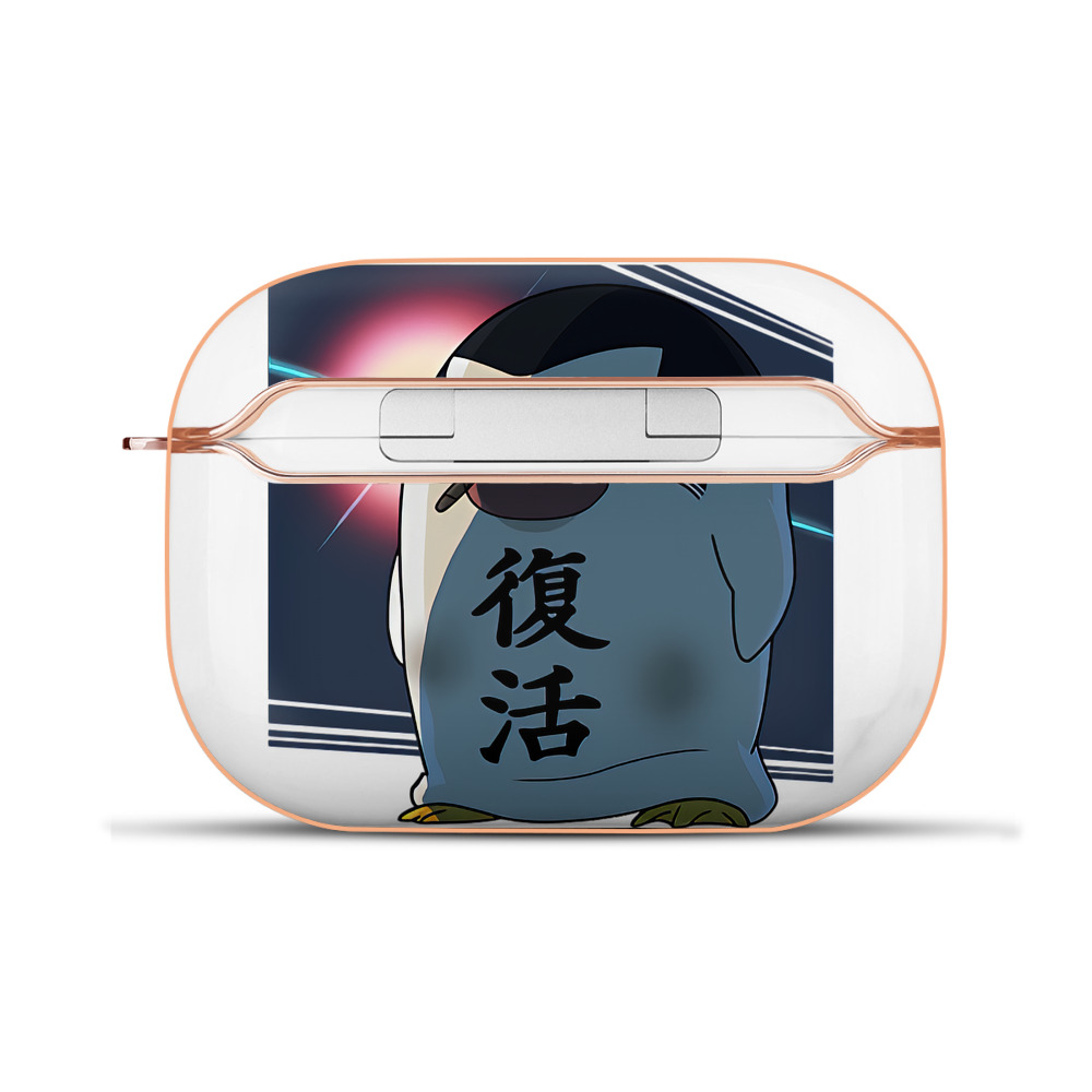 （画像用） ぎんたま 坂田銀時（さかたぎんとき） 神楽 志村新八（しむら しんぱち） GINTAMA Sakata Gintoki Kagura Shimura Shinpachi 【AirPods Pro用】ハードシェル保護ケース｜耐衝撃・防指紋・カラビナ付き商品仕様
