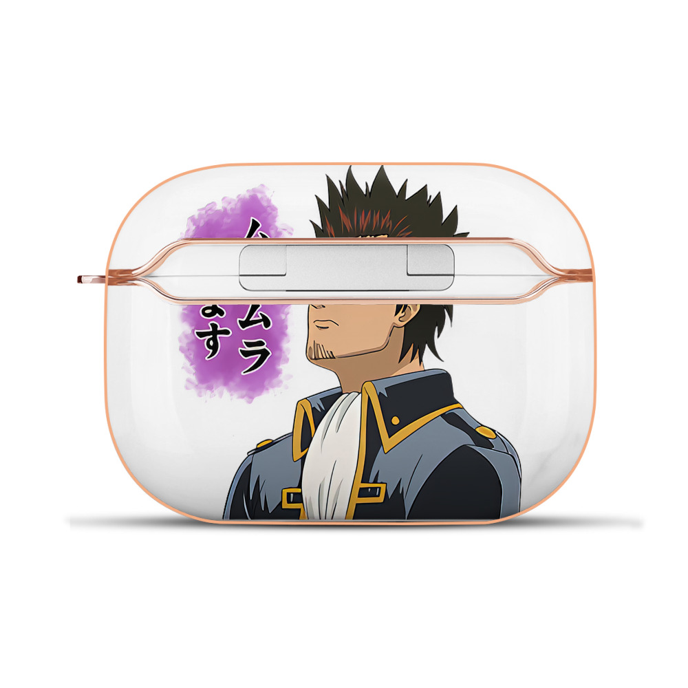 （画像用） ぎんたま 坂田銀時（さかたぎんとき） 神楽 志村新八（しむら しんぱち） GINTAMA Sakata Gintoki Kagura Shimura Shinpachi 【AirPods Pro用】ハードシェル保護ケース｜耐衝撃・防指紋・カラビナ付き商品仕様