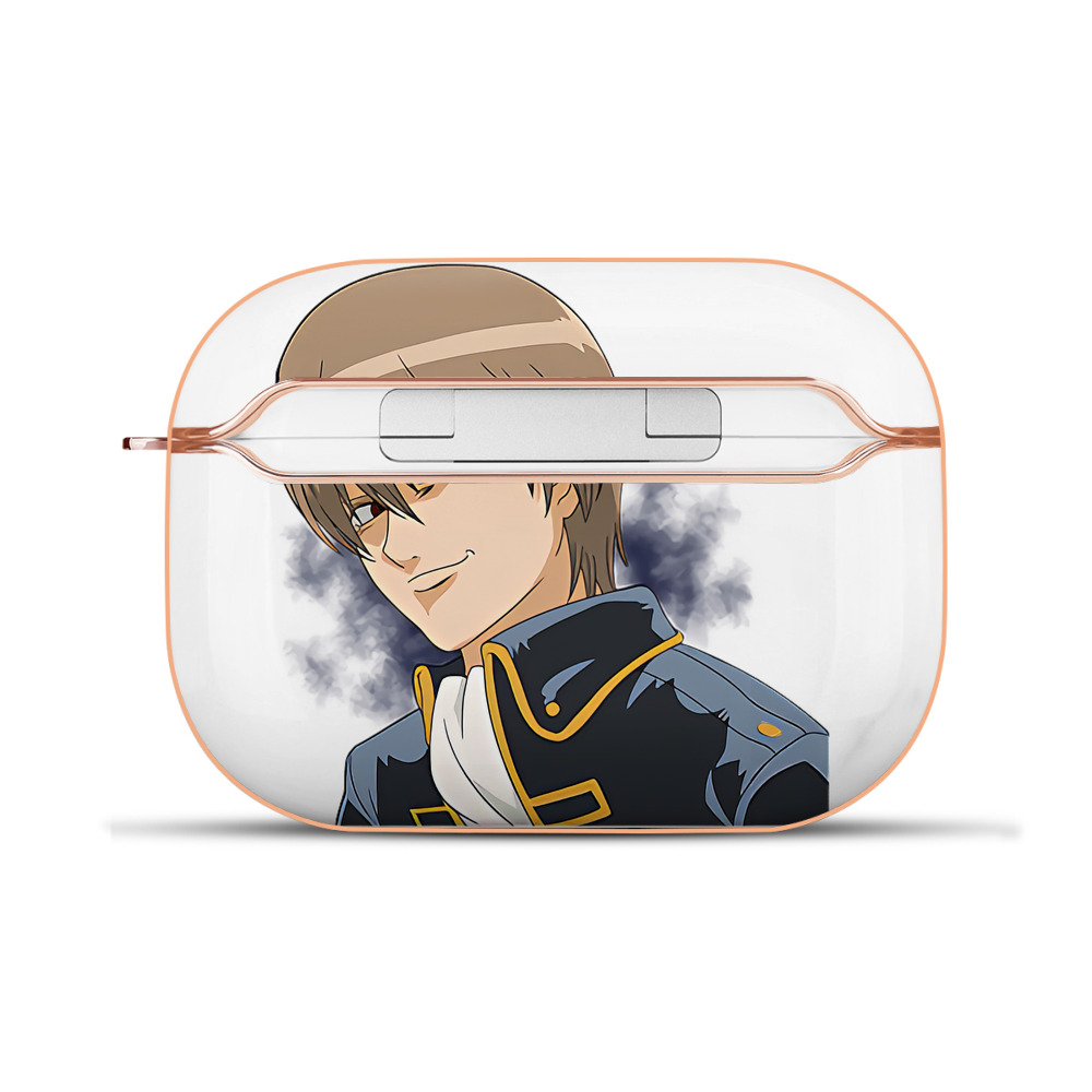 （画像用） ぎんたま 坂田銀時（さかたぎんとき） 神楽 志村新八（しむら しんぱち） GINTAMA Sakata Gintoki Kagura Shimura Shinpachi 【AirPods Pro用】ハードシェル保護ケース｜耐衝撃・防指紋・カラビナ付き商品仕様