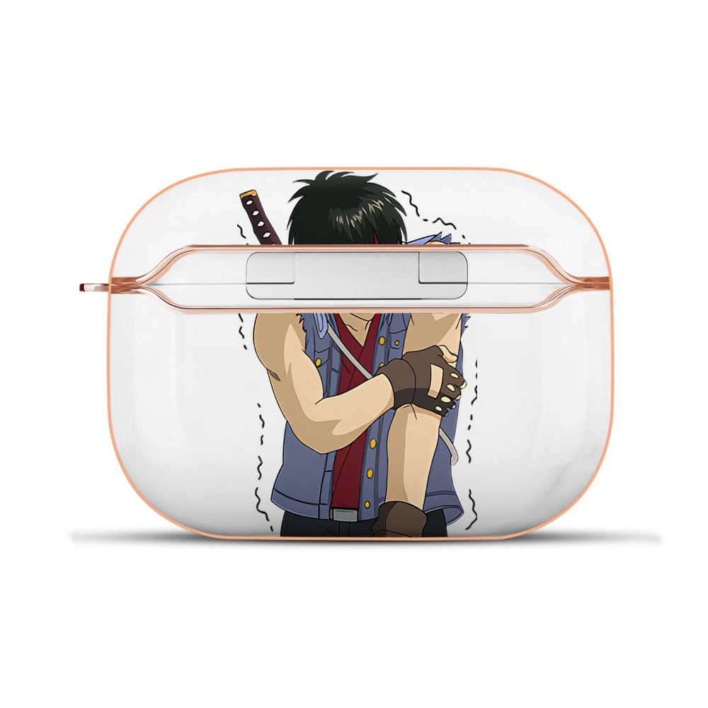 （画像用） ぎんたま 坂田銀時（さかたぎんとき） 神楽 志村新八（しむら しんぱち） GINTAMA Sakata Gintoki Kagura Shimura Shinpachi 【AirPods Pro用】ハードシェル保護ケース｜耐衝撃・防指紋・カラビナ付き商品仕様
