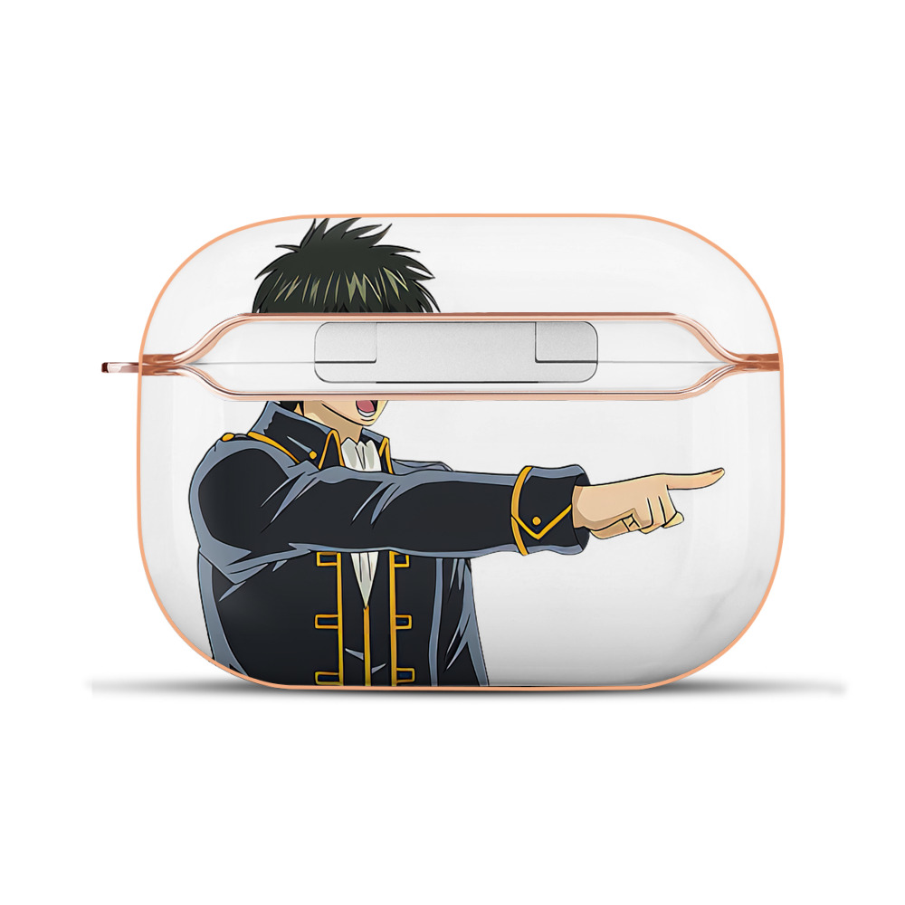 （画像用） ぎんたま 坂田銀時（さかたぎんとき） 神楽 志村新八（しむら しんぱち） GINTAMA Sakata Gintoki Kagura Shimura Shinpachi 【AirPods Pro用】ハードシェル保護ケース｜耐衝撃・防指紋・カラビナ付き商品仕様