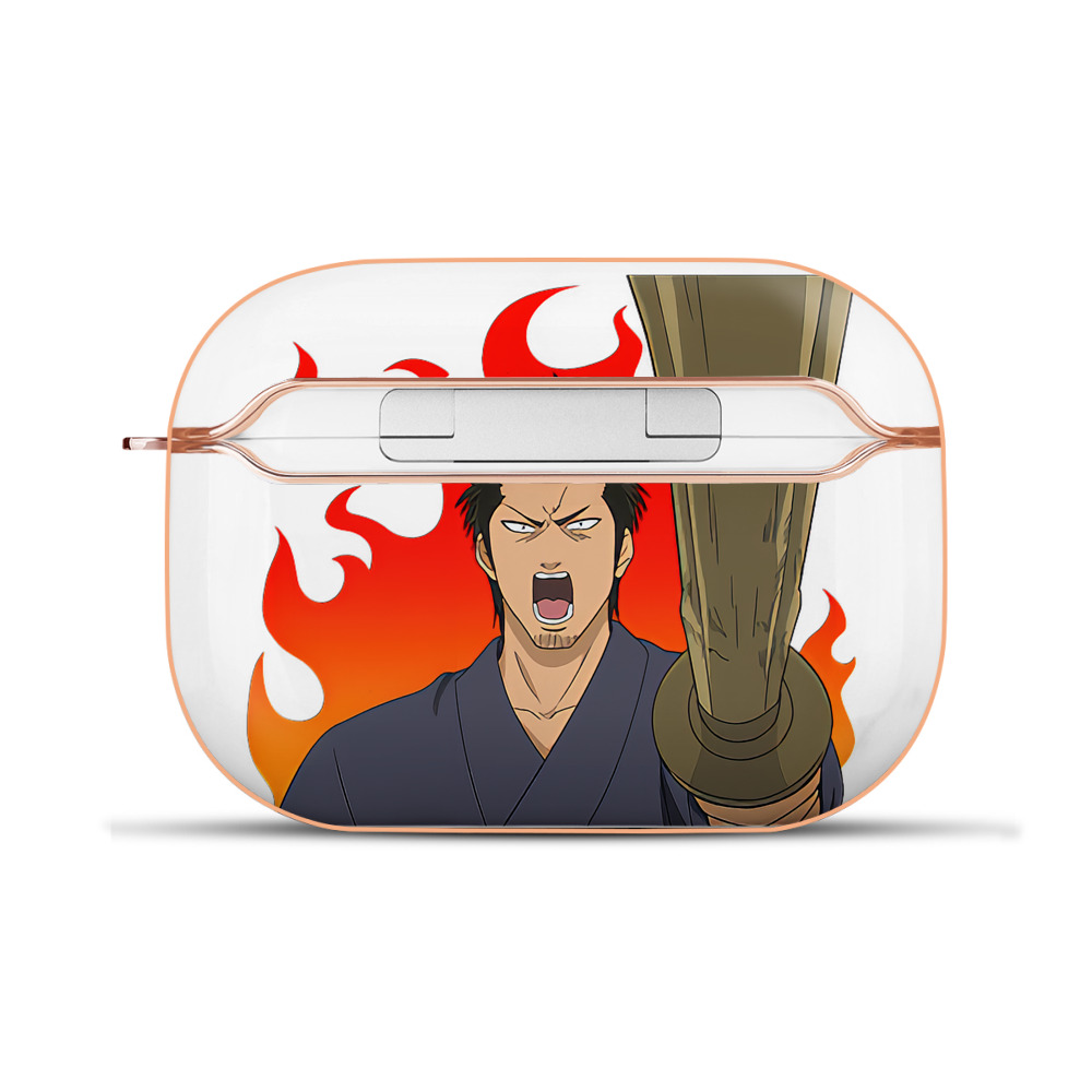 （画像用） ぎんたま 坂田銀時（さかたぎんとき） 神楽 志村新八（しむら しんぱち） GINTAMA Sakata Gintoki Kagura Shimura Shinpachi 【AirPods Pro用】ハードシェル保護ケース｜耐衝撃・防指紋・カラビナ付き商品仕様