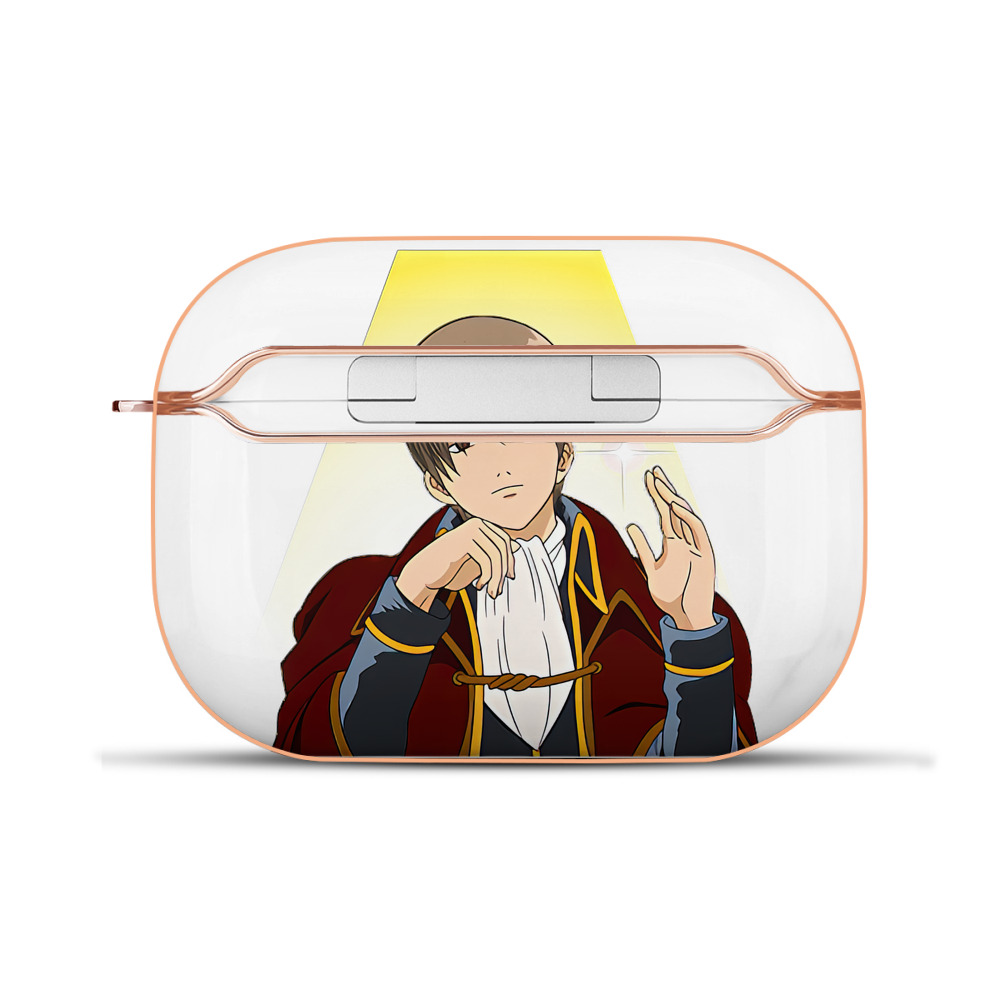 （画像用） ぎんたま 坂田銀時（さかたぎんとき） 神楽 志村新八（しむら しんぱち） GINTAMA Sakata Gintoki Kagura Shimura Shinpachi 【AirPods Pro用】ハードシェル保護ケース｜耐衝撃・防指紋・カラビナ付き商品仕様