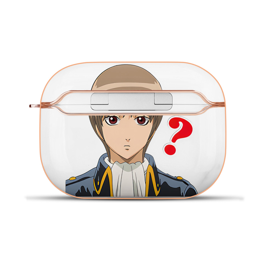 （画像用） ぎんたま 坂田銀時（さかたぎんとき） 神楽 志村新八（しむら しんぱち） GINTAMA Sakata Gintoki Kagura Shimura Shinpachi 【AirPods Pro用】ハードシェル保護ケース｜耐衝撃・防指紋・カラビナ付き商品仕様