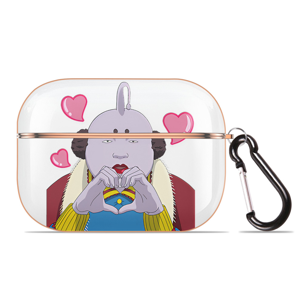 （画像用） ぎんたま 坂田銀時（さかたぎんとき） 神楽 志村新八（しむら しんぱち） GINTAMA Sakata Gintoki Kagura Shimura Shinpachi 【AirPods Pro用】ハードシェル保護ケース｜耐衝撃・防指紋・カラビナ付き商品仕様