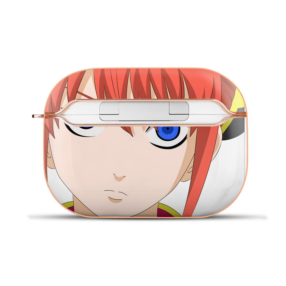 （画像用） ぎんたま 坂田銀時（さかたぎんとき） 神楽 志村新八（しむら しんぱち） GINTAMA Sakata Gintoki Kagura Shimura Shinpachi 【AirPods Pro用】ハードシェル保護ケース｜耐衝撃・防指紋・カラビナ付き商品仕様